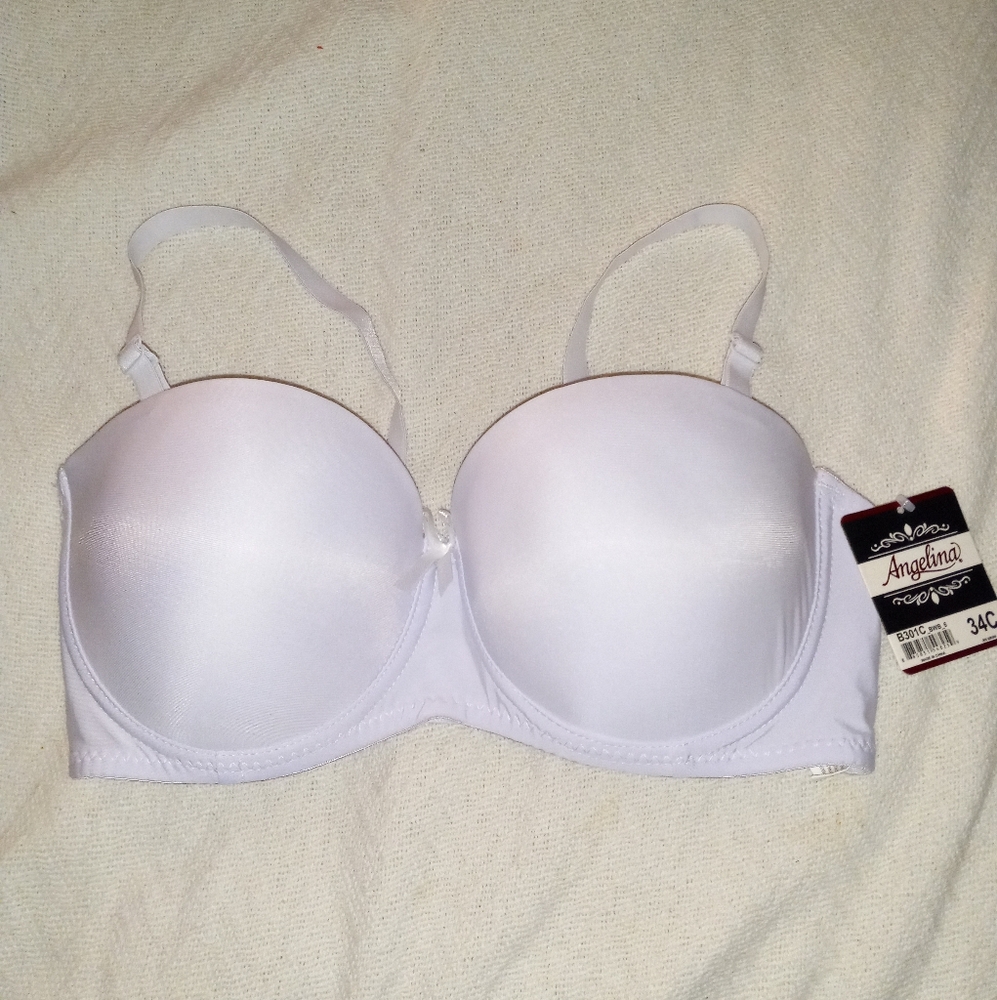 NWT Sz.36C Women's Angelina Wired Lightly padded Convertible Bra